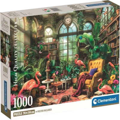 Puzzle Clementoni High Quality Collection 1000 Piezas (The Greenhouse Library)1