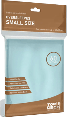 Protectores Top Deck Oversleeves Small Size1