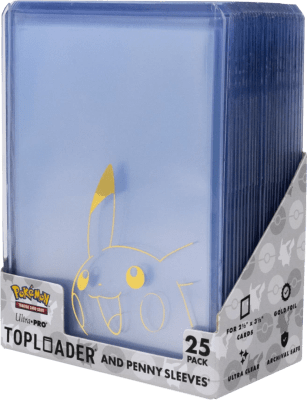 25 Pack Toploader + Penny Sleeve Ultra Pro Pikachu
