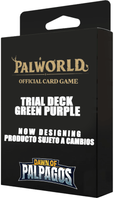 PREVENTA Trial Deck Palworld OCG: Dawn of Palapagos Green - Purple1