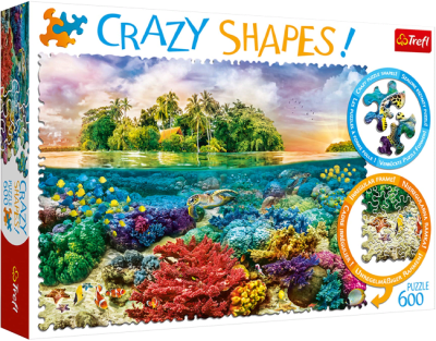 Puzzle Trefl Crazy Shapes 600 Piezas (Tropical Islands)1