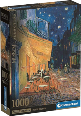 Puzzle Clementoni Museum Collection 1000 Piezas ((Van Gogh) Café Terrace at Night)1