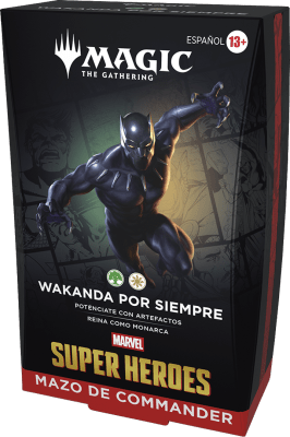 Baraja Commander MTG: Marvel Super Heroes - Wakanda Forever - Español1
