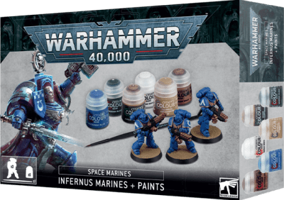 WH 40k Space Marines: Infernus Marines + Paints