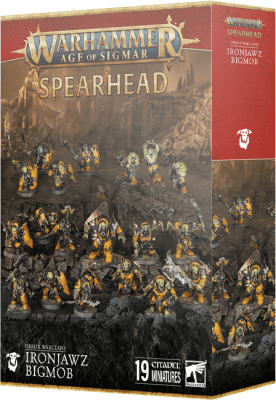 WH AOS Spearhead: Orruk Warclans Ironjawz Bigmob1