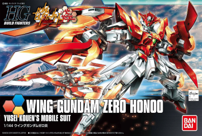 Model Kit Bandai Hobby: HGBF 1/144 Wing Gundam Zero Honoo1
