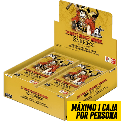 PREVENTA Caja de Sobres One Piece CG: OP17 The World's Strongest Warriors1