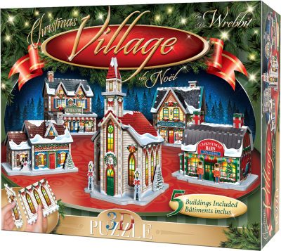 Puzzle 3D Villa Navidad De Noel Wrebbit1