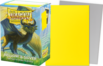 Protectores Dragon Shield Standard Dual Matte: Yellow & Silver