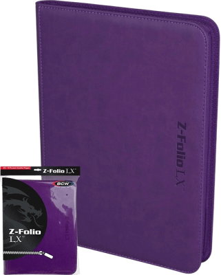 Carpeta BCW Z-Folio 9-Pocket LX (Purple)