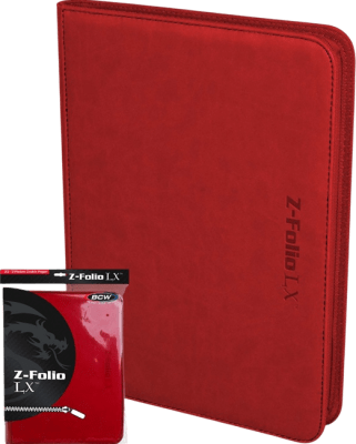 Carpeta BCW Z-Folio 9-Pocket LX (Red)