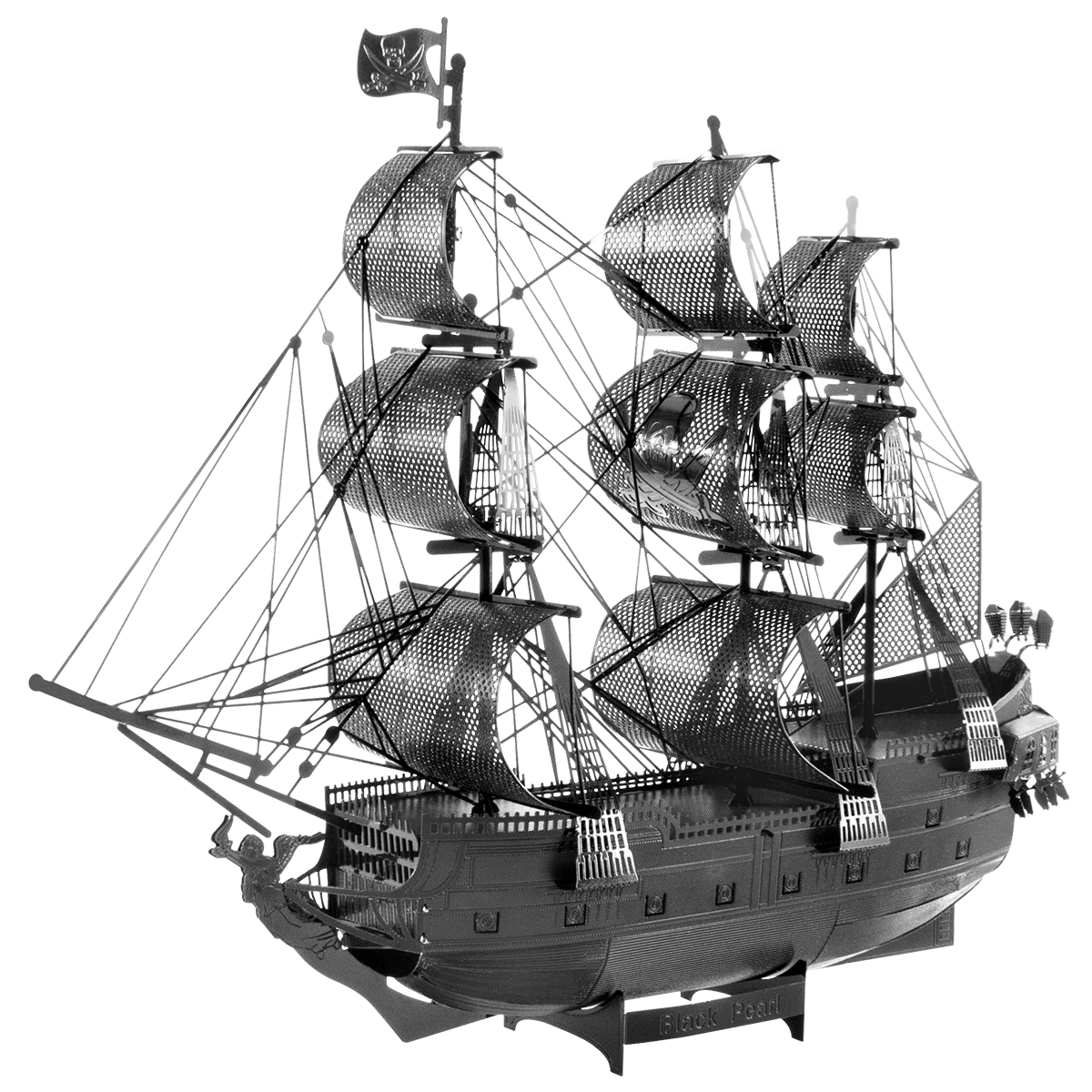 Puzzle 3D Metal Earth Premium Series: Black Pearl (Black Version)2