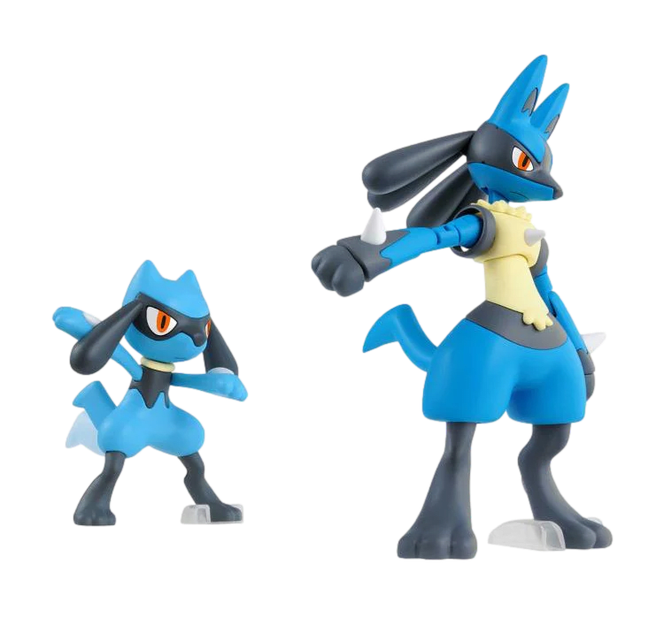 Model Kit Bandai Hobby Pokémon: Riolu & Lucario2