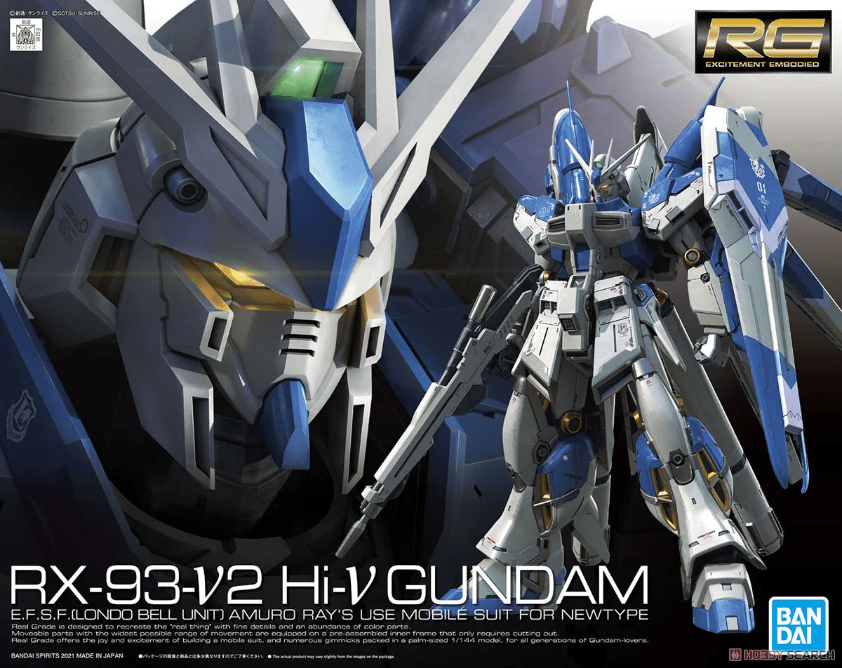 Model Kit Bandai Hobby RG: Hi-V Gundam 1