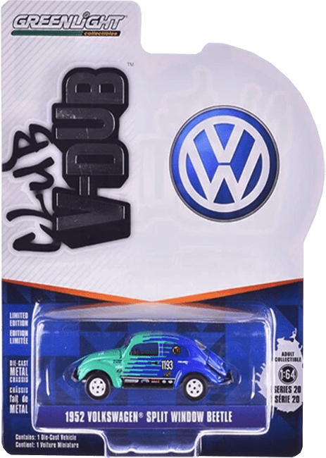 GreenLight Collectibles: 1:64 1952 Volkswagen Split Window Beetle Club V-Dub Series 20 0