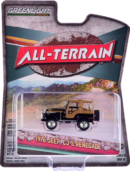 GreenLight Collectibles: 1:64 1976 Jeep CJ-5 Renegade All-Terrain Series 16 0