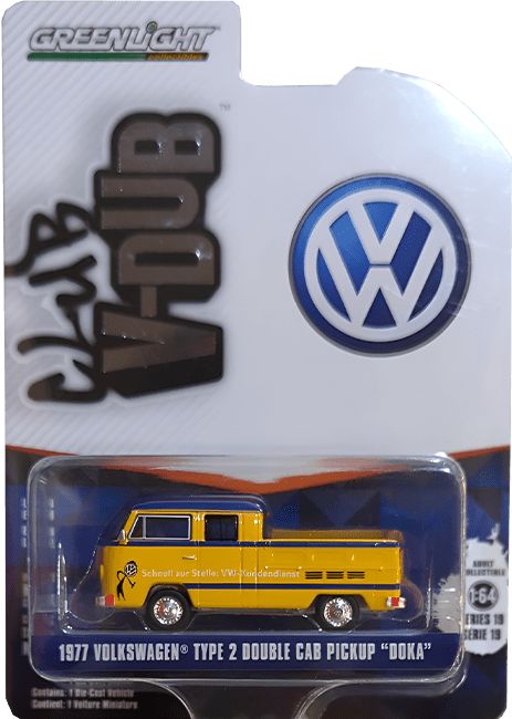 GreenLight Collectibles: 1:64 1977 Volkswagen Type 2 Double Cab Pickup 