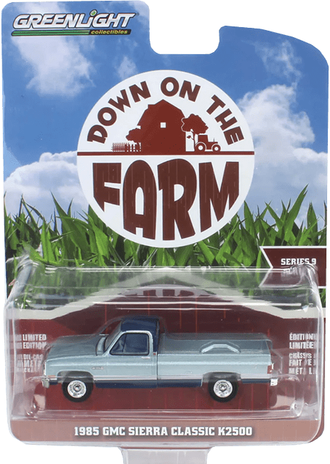 GreenLight Collectibles: 1:64 1985 GMC Sierra Classic K2500 Down on the Farm Series 9 0