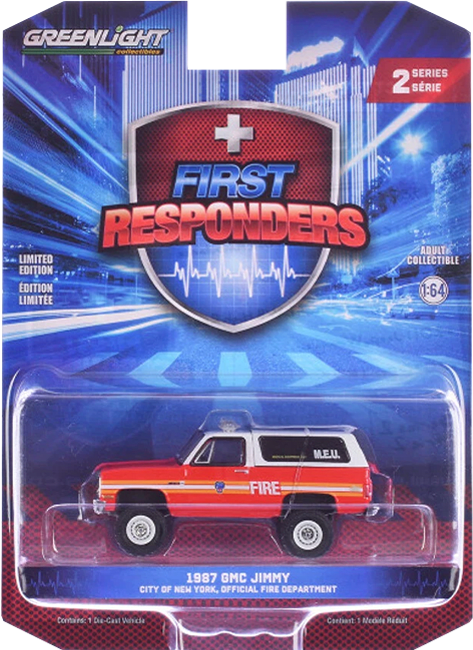 GreenLight Collectibles: 1:64 1987 GMC Jimmy First Responders Series 2 0