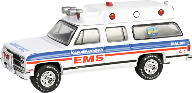 GreenLight Collectibles: 1:64 1991 Chevrolet Suburban Ambulance First Responders Series 22