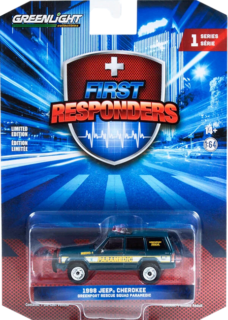 GreenLight Collectibles: 1:64 1998 Jeep Cherokee First Responders Series 1 0