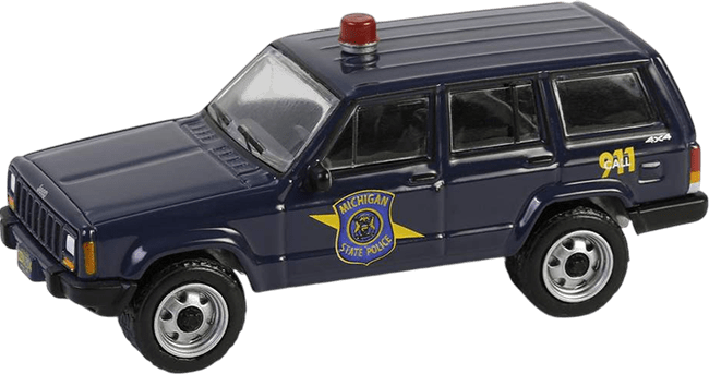 GreenLight Collectibles: 1:64 2001 Jeep Cherokee Hot Pursuit Series 462
