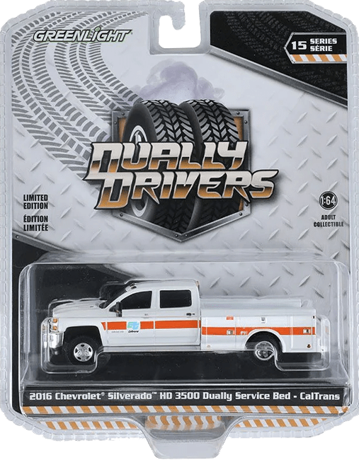 GreenLight Collectibles: 1:64 2016 Chevrolet Silverado HD 3500 Dually Drivers Series 15 0
