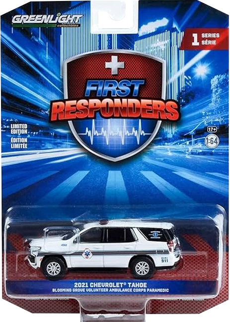 GreenLight Collectibles: 1:64 2021 Chevrolet Tahoe First Responders Series 1 0