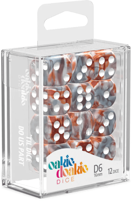 Set 12 Dados Oakie Doakie D6 16mm - Gemidice2
