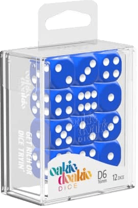 Set 12 Dados D6 16mm - Solid 0