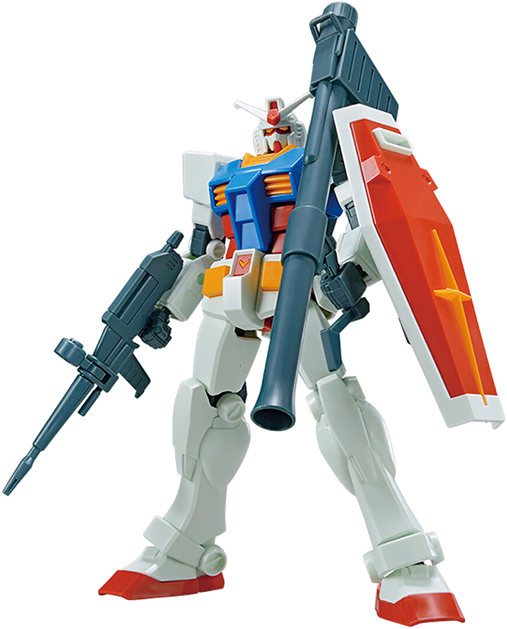 Model Kit Bandai Hobby Entry Grade: RX-78-2 Gundam (Full Weapon Set)2