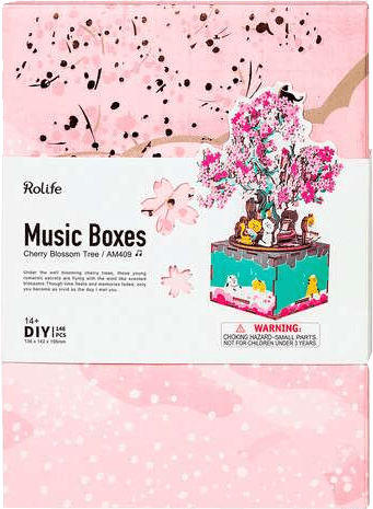 Puzzle 3D Robotime: Cherry Blossom Tree 1