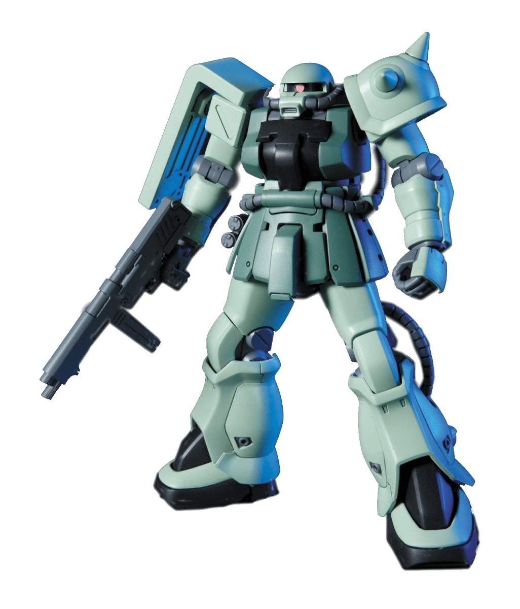 Model Kit Bandai Hobby HG: MS-06F-2 Zaku II F2 (Principality of Zeon Mass Productive Mobile Suit)2