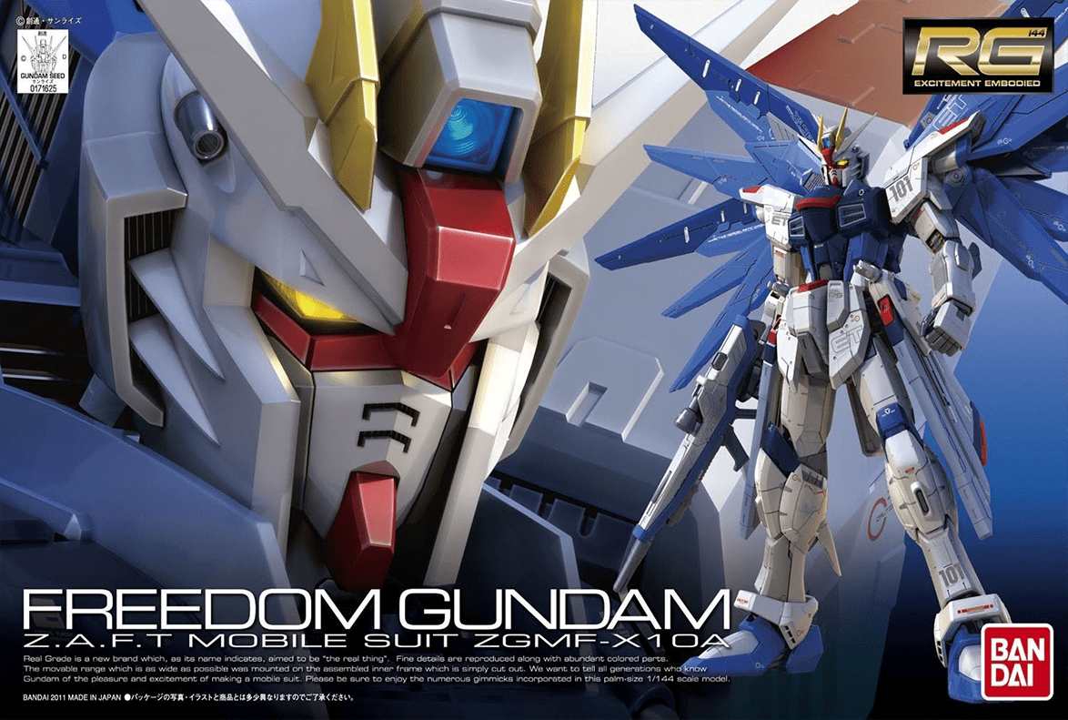 Model Kit Bandai Hobby RG: Freedom Gundam 0
