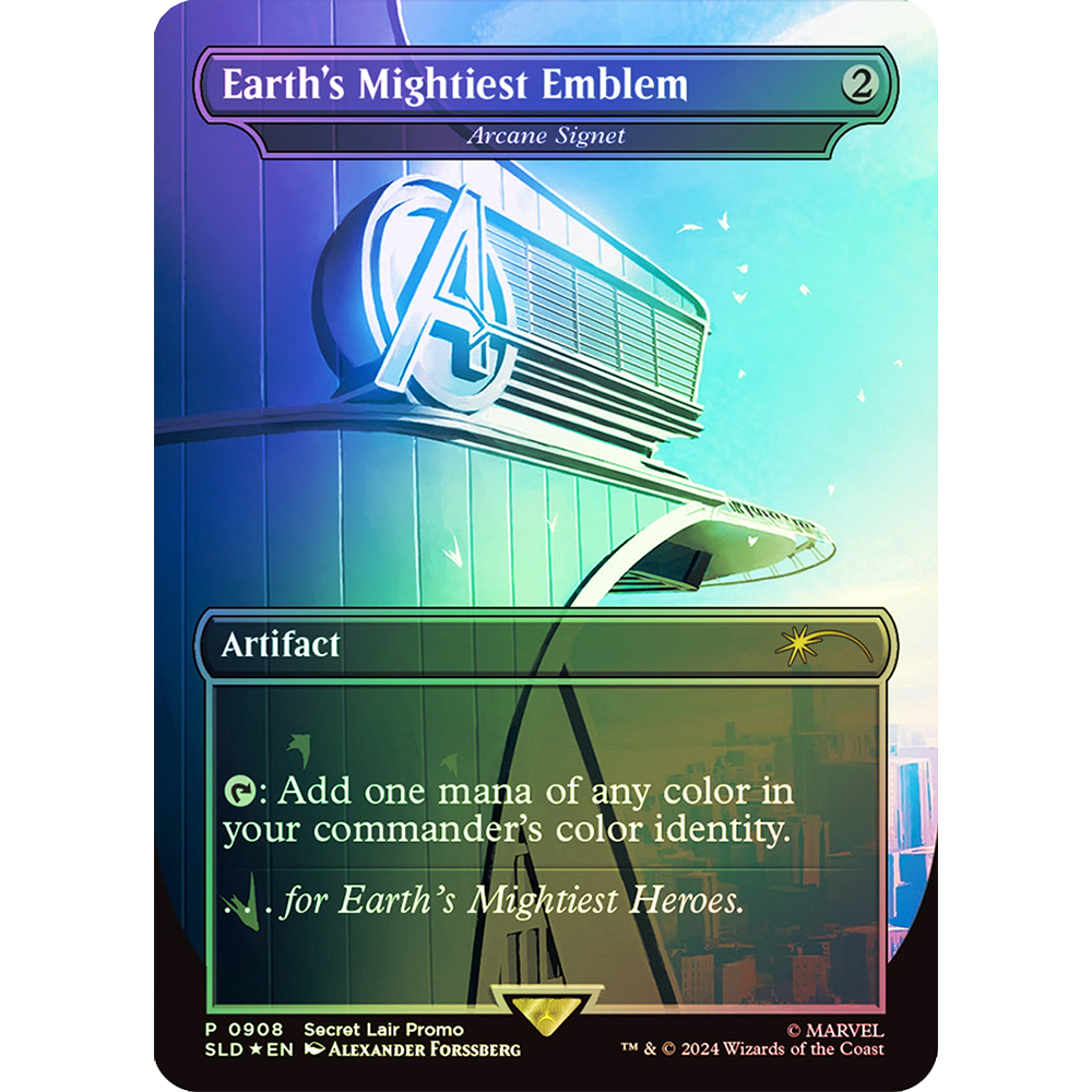 Secret Lair MTG: Marvel Arcane Signet (Earth's Mightiest Emblem)2
