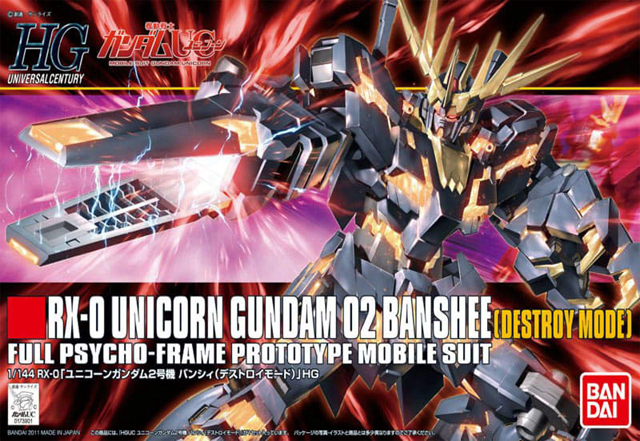 Model Kit Bandai Hobby: HG 1/144 Banshee Destroy Mode 0