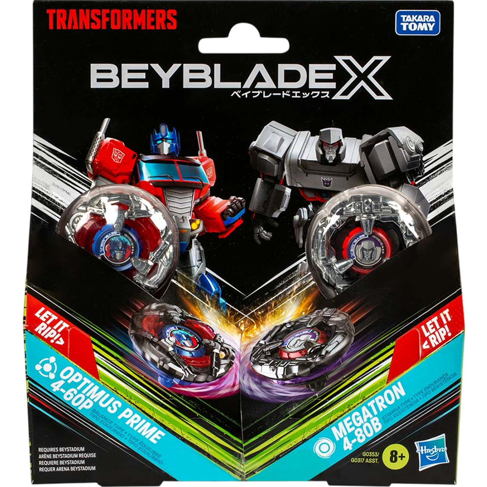 Beyblade X Optimus Prime 4-60P / Megatron 4-80B 0