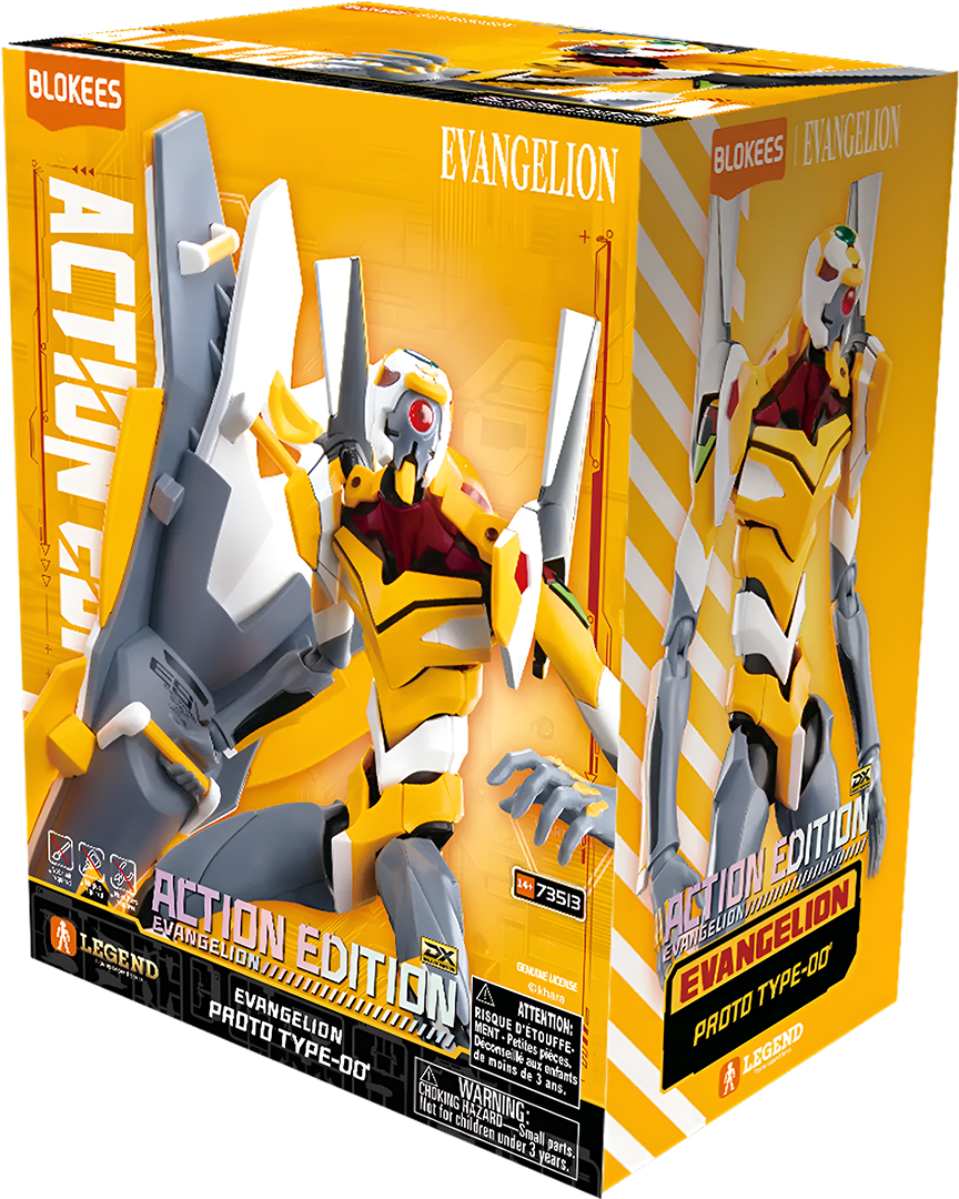 Model Kit Blokees Action Edition: Evangelion - Proto Type-00 0