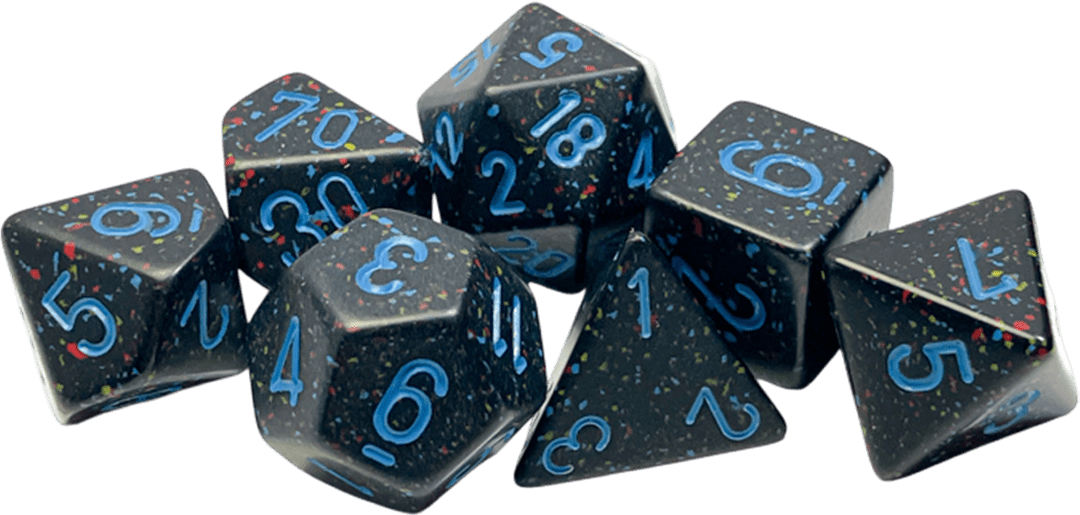 Chessex Die Rol Set Speckled (Blue Stars)2