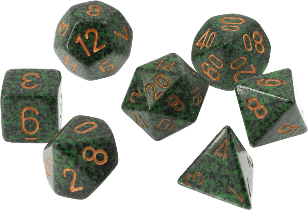 Chessex Die Rol Set Speckled (Golden Recon)2