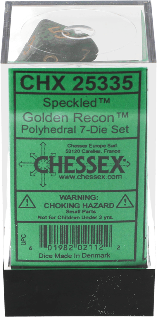 Chessex Die Rol Set Speckled (Golden Recon) 0