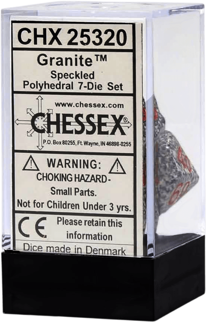 Chessex Die Rol Set Speckled (Granite) 0