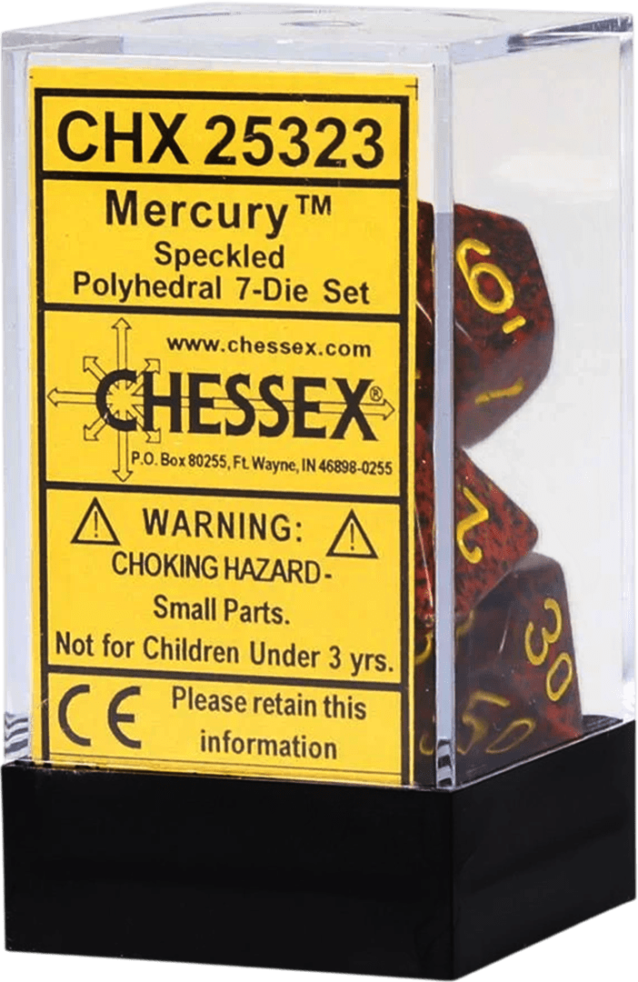 Chessex Die Rol Set Speckled (Mercury) 0