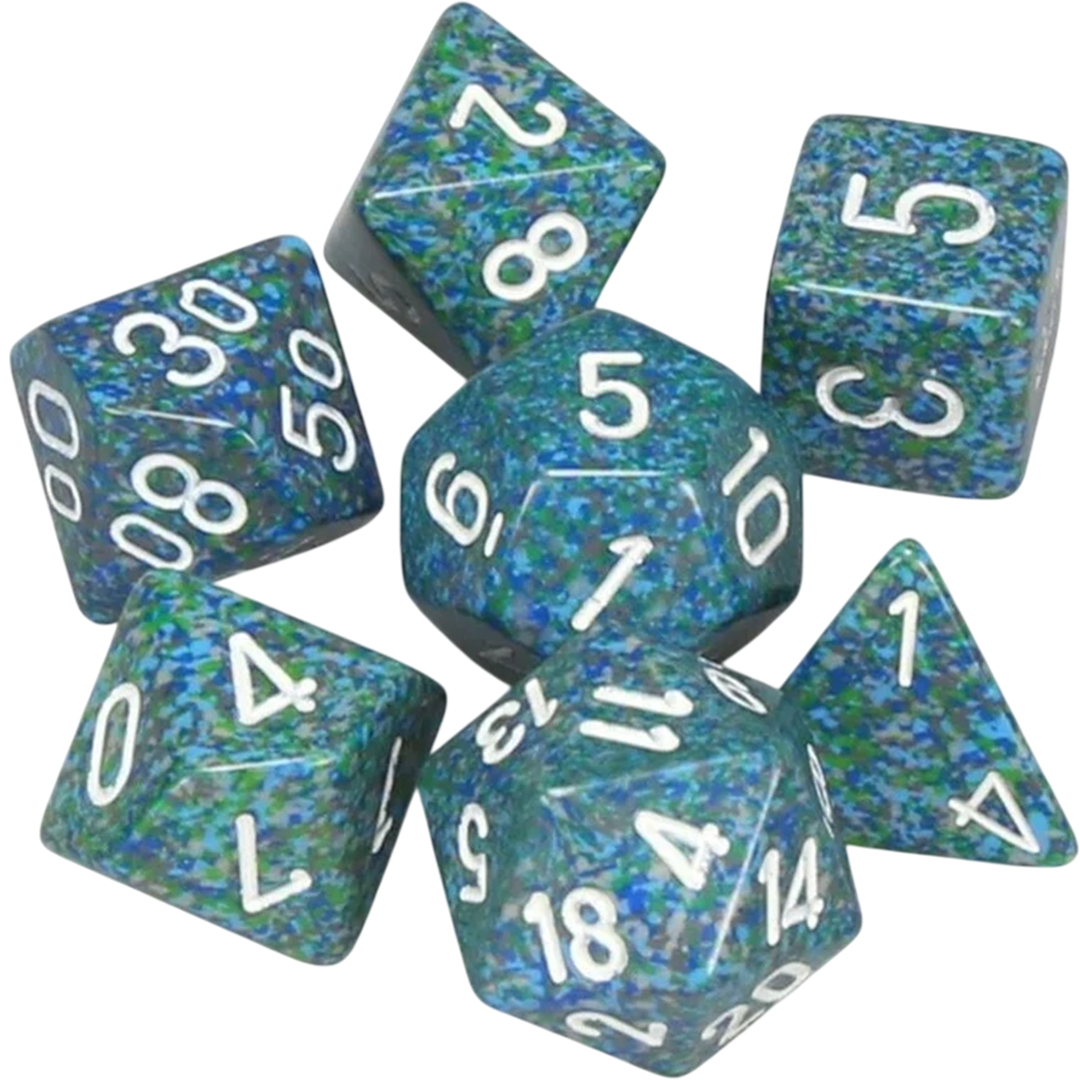 Chessex Die Rol Set Speckled (Sea)2