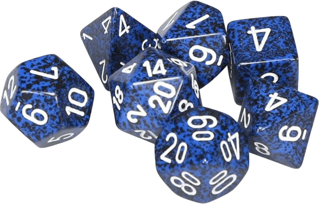 Chessex Die Rol Set Speckled (Stealth)2