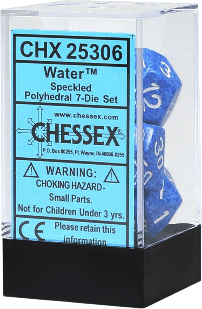 Chessex Die Rol Set Speckled (Water) 0