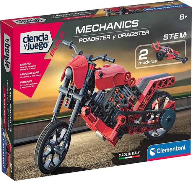 Ciencia y Juego Mechanics Clementoni Roadster y Dragster 0
