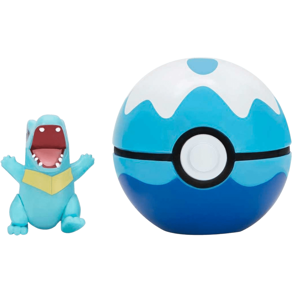 Figura Jazwarez Pokémon Clip 'n' Go: Totodile + Dive Ball2