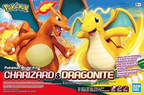 Model Kit Bandai Hobby Pokémon: Charizard & Dragonite 0