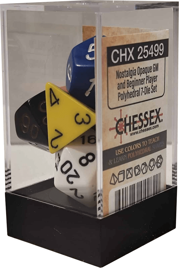 Chessex Die Rol Set Opaque (Nostalgia) 0